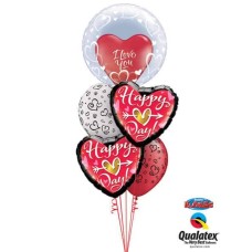 Bukiet 676 Happy Heart Day #29505 29005 21630 76877
